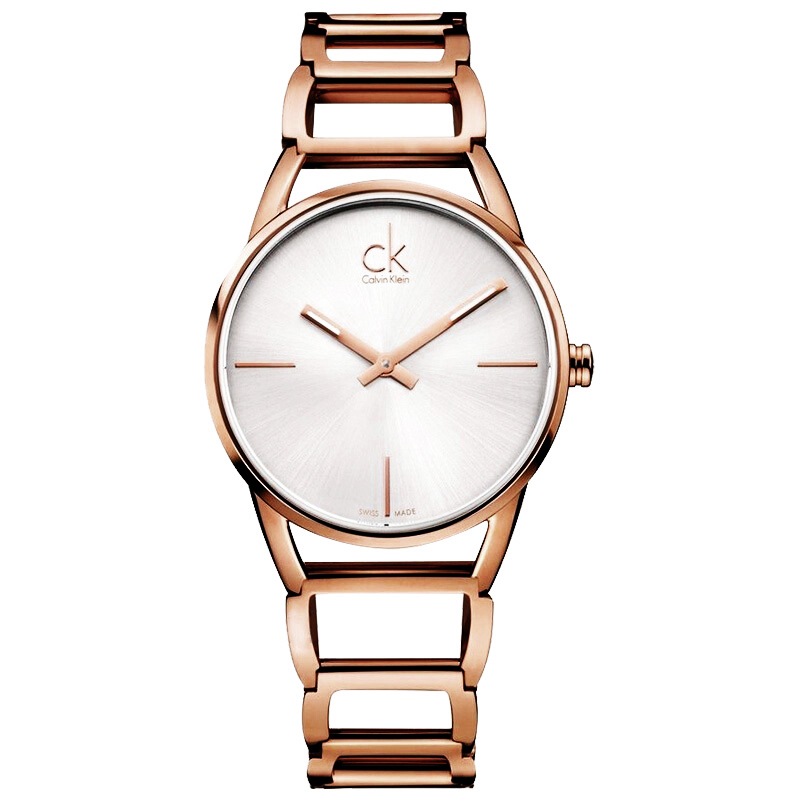新款calvinklein女ck手表stately系列镀玫瑰金女表k3g23626参数
