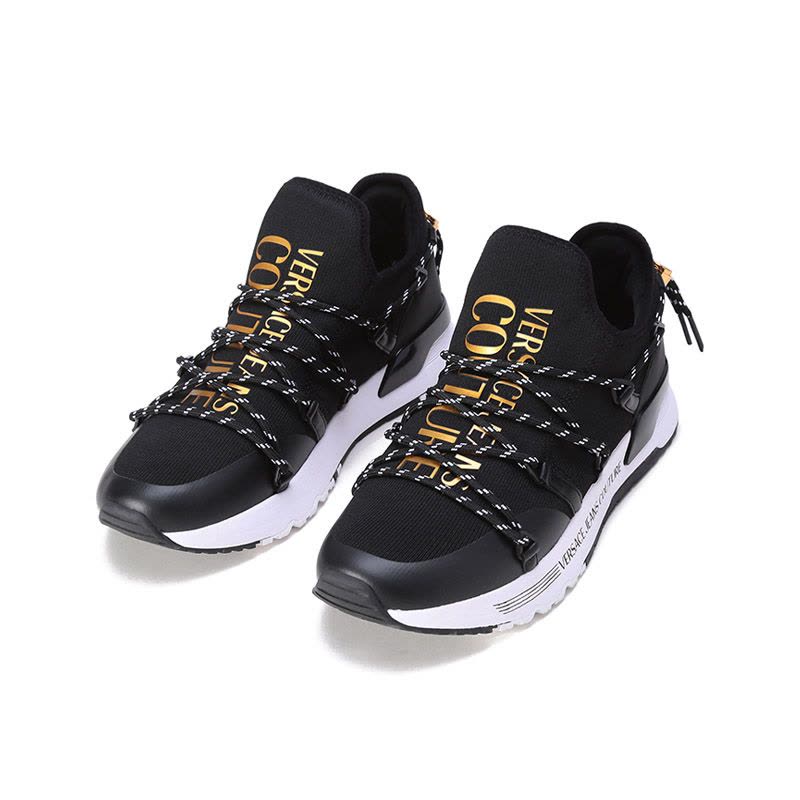 范思哲 VERSACE JEANS COUTURE 男士织物等材质一脚蹬休闲运动鞋72YA3SA6 ZS046图片