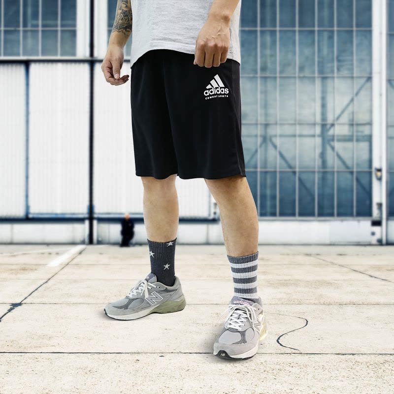 adidas阿迪达斯运动休闲短裤男女同款五分裤 adiKTW1S-BW图片