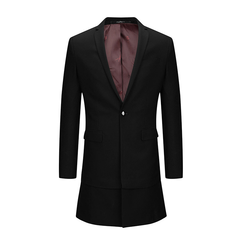 柒牌seven男装休闲秋季单西中长款时尚韩版青年西服外套