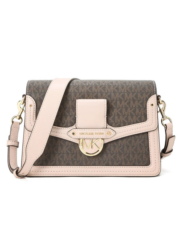 MICHAEL KORS MK Jessie LOGO标单肩斜挎包30F9GI6L2B 涂层帆布\牛皮革