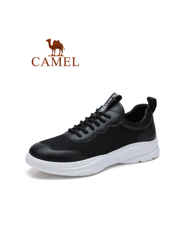 Camel骆驼男鞋2020春季新款休闲鞋男潮流百搭老爹鞋韩版运动鞋男网面鞋