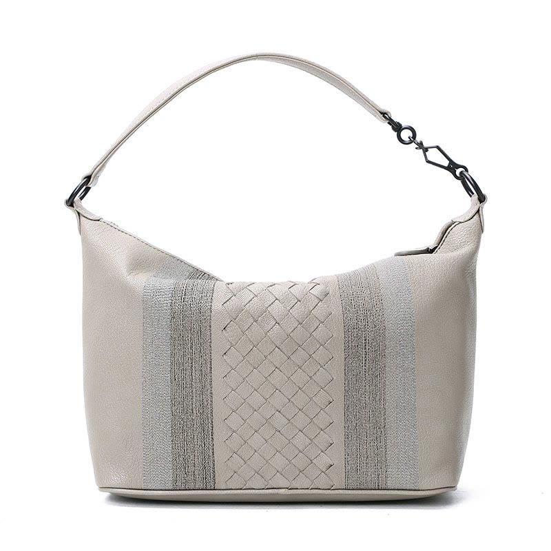 Bottega Veneta/葆蝶家 编织Madras条纹 单肩包 239988图片