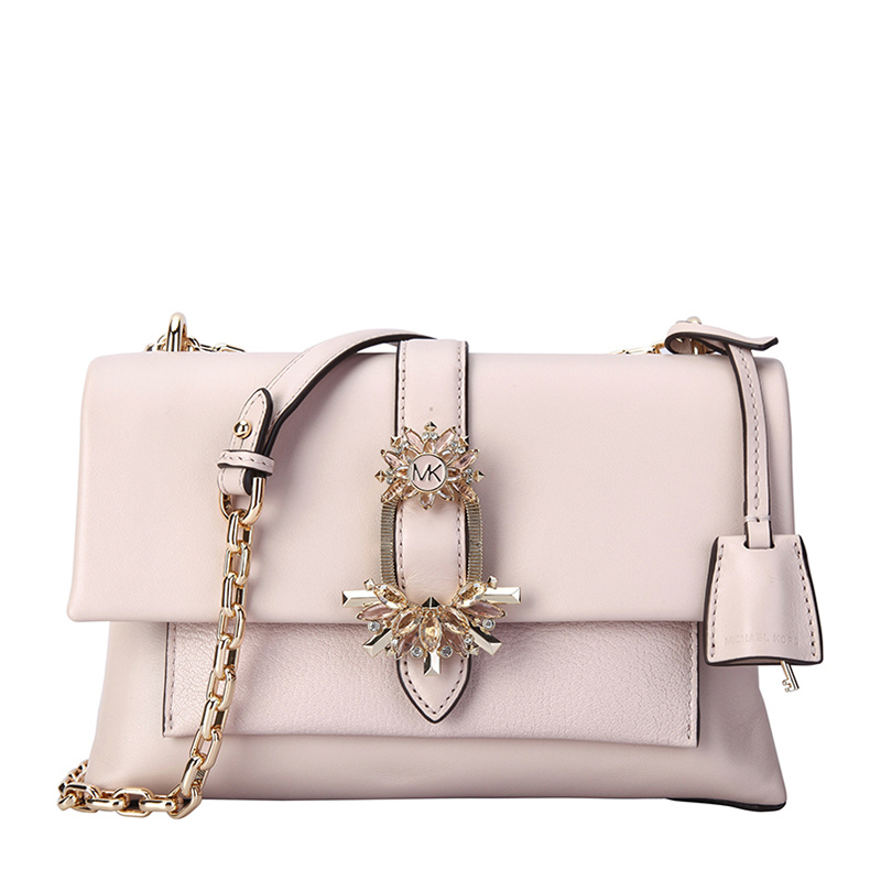 michael kors 迈克·科尔斯 mk女包 cece系列深蓝色皮革女士单肩斜