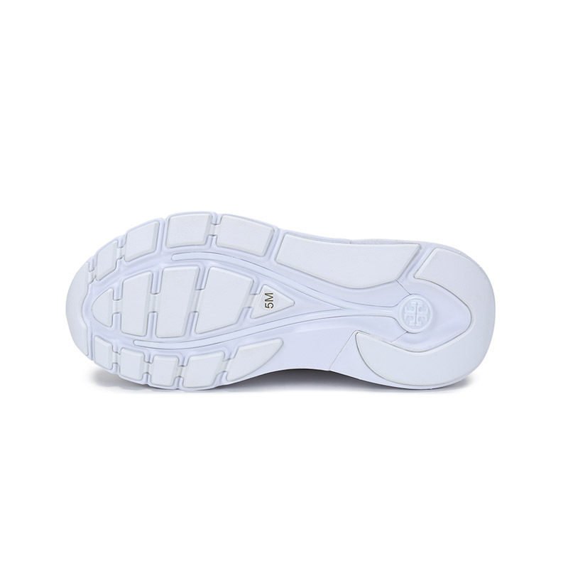 托里·伯奇 TORY BURCH 奢侈品 TB女鞋 织物配皮双T LOGO网眼系带休闲运动鞋76634