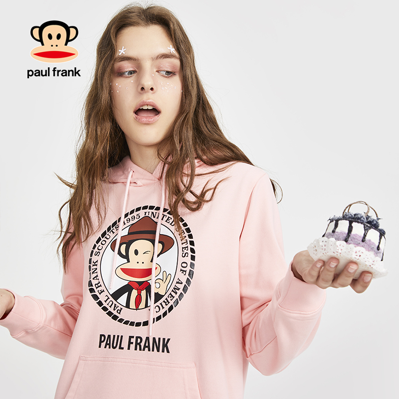 Paul Frank/大嘴猴[商场同款]春春秋季外套女中长款韩版上衣