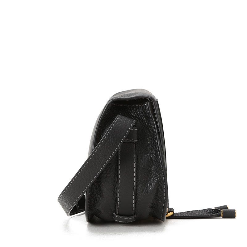 CHLOE Marcie 马鞍包迷你 车线装饰带穗粒面皮CHC11SP580图片