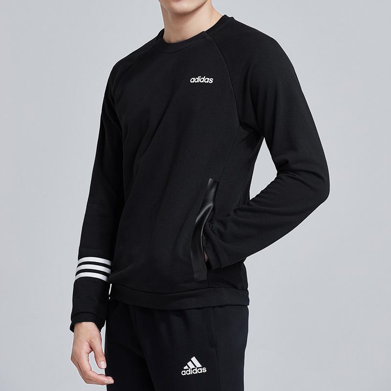 adidas男服卫衣圆领套头休闲运动服DT8995