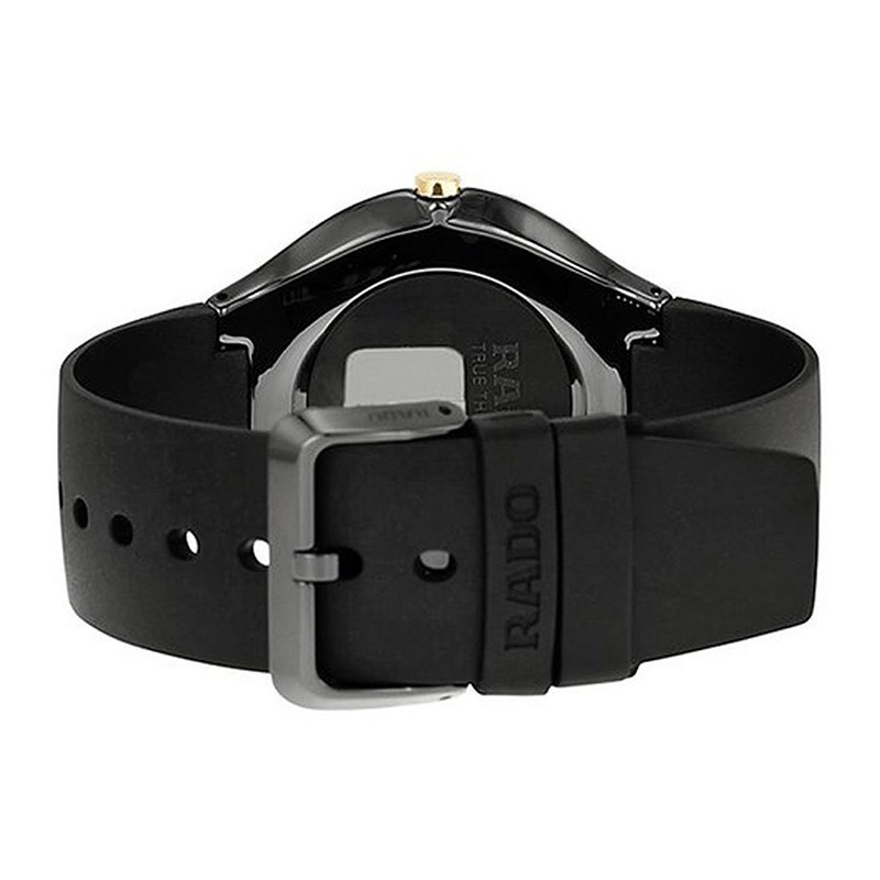 瑞士雷达rado手表真系列石英男表r27741709陶瓷表带镶钻