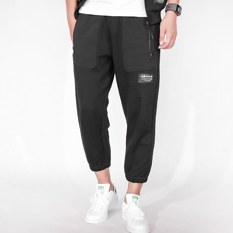 阿迪达斯三叶男裤秋季透气防风收口小脚休闲运动长裤BS2562图片