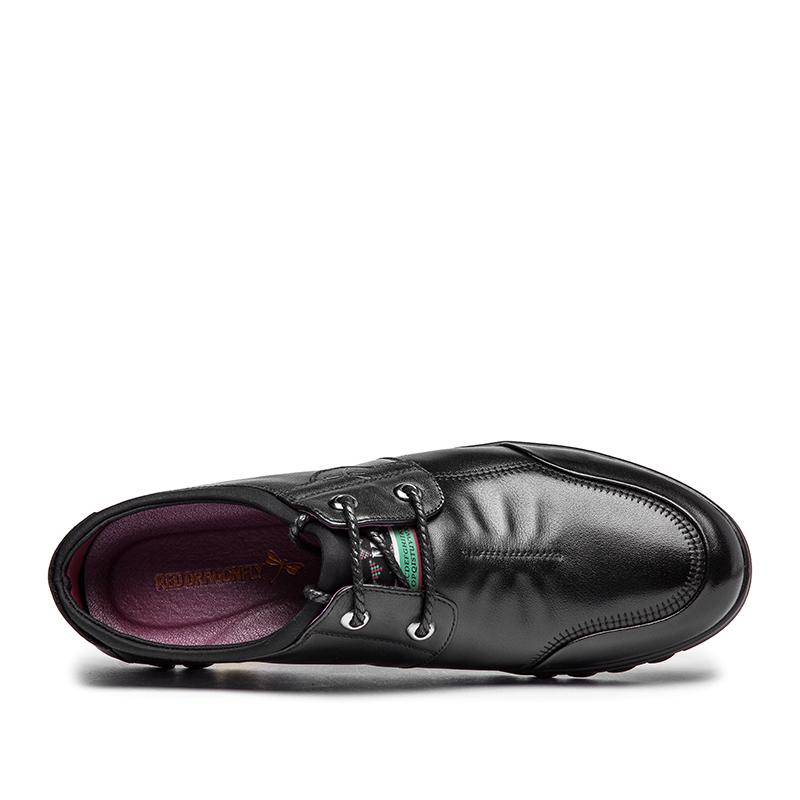 红蜻蜓男鞋正品春秋真皮商务休闲男士皮鞋男式休闲鞋子男士板鞋子