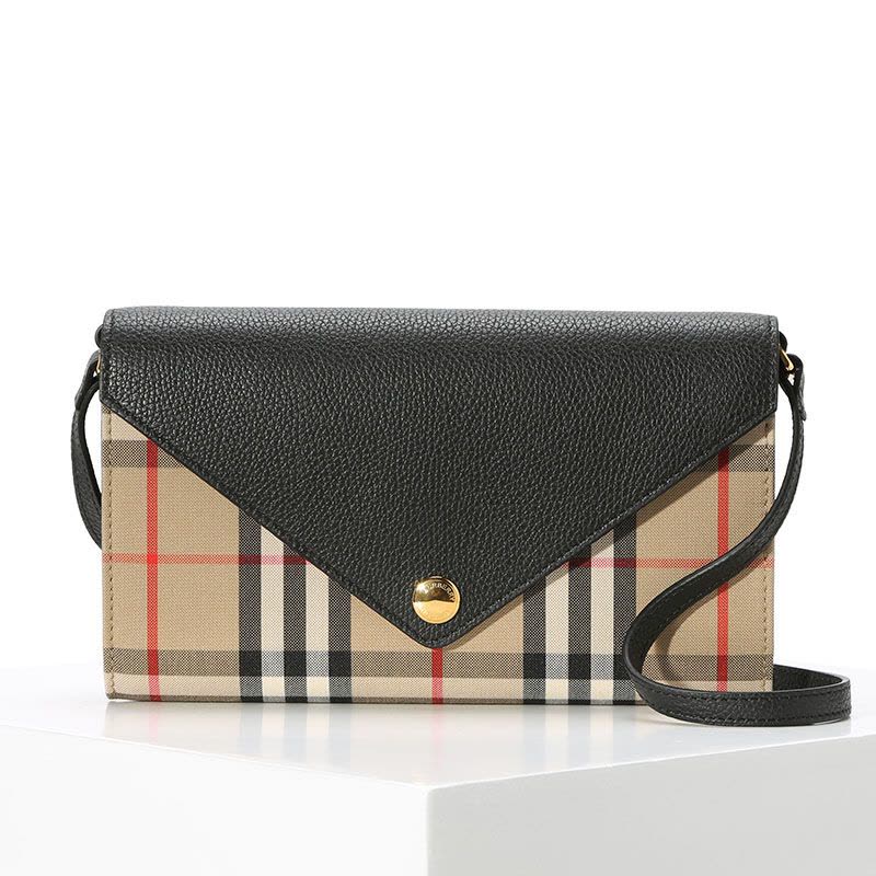 预订BURBERRY Vintage 格纹单肩斜挎包 20.5x12x3CM图片