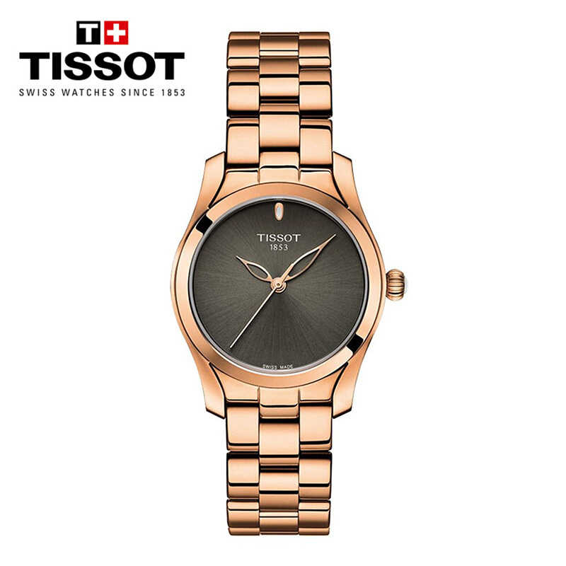 天梭tissot手表海浪系列钢带休闲气质优雅女士石英表