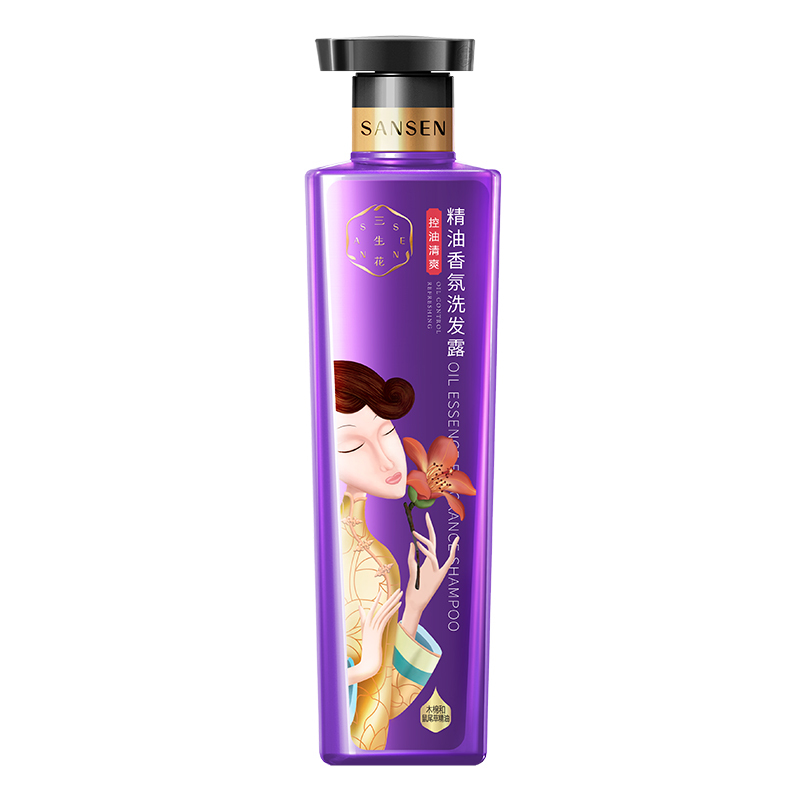 百雀羚三生花洗发水精油香氛控油清爽800ml+去屑止痒800ml洗发露去屑控油清爽油性各种混合性发质