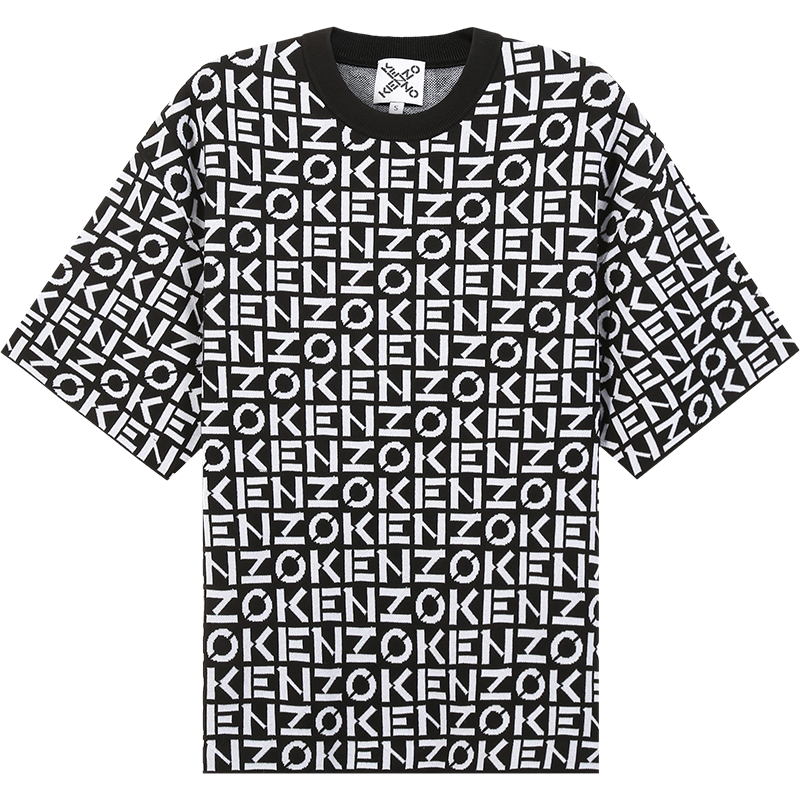 高田贤三 KENZO 男士KENZO SPORT系列微厚圆领短袖针织衫T恤FC5 5PU692 3SC