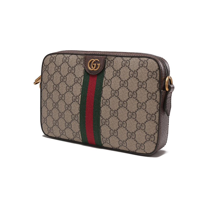 GUCCI 古驰 男女同款Ophidia系列帆布配皮单肩斜挎包手拿包 699439 9C2ST