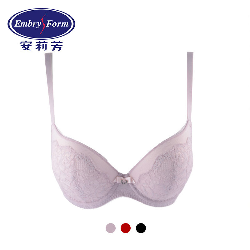 安莉芳厚杯聚拢文胸小胸女士性感调整型蕾丝内衣EBW0013