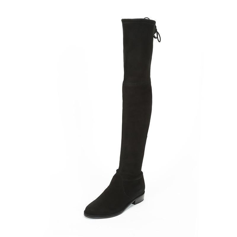 STUART WEITZMAN 斯图尔特·韦茨曼 女士 绒面革过膝靴长靴 LOWLAND