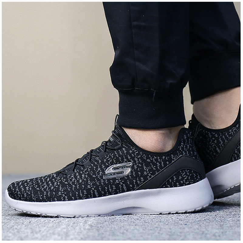 Skechers/斯凯奇2018新款男鞋轻便透气耐磨缓震休闲鞋58357-BLK