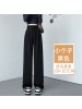 灰色西装裤女秋款2026新款高级感垂感西裤直筒窄版冰丝阔腿裤子