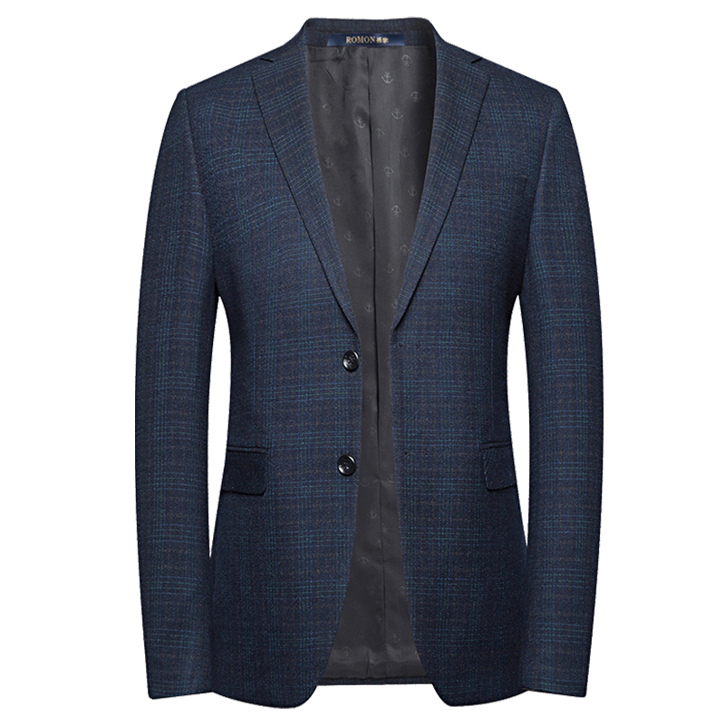 罗蒙男士休闲单西新品外套韩版修身青年休闲西服