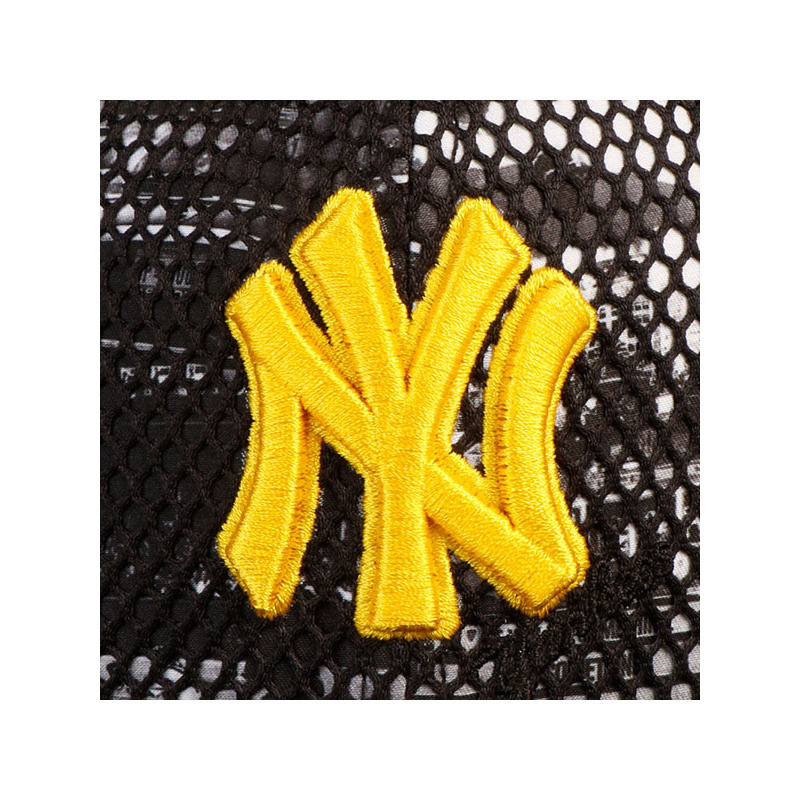 mlb美职棒棒球帽时尚个性网眼帽刺绣大标可调节平檐帽