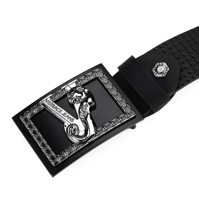 Versace JEANS 范思哲 男士皮革板扣式皮带腰带 D8YTBF02 70938