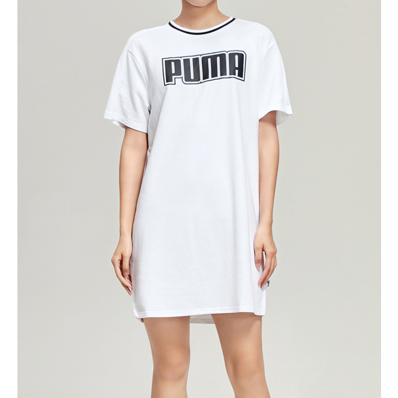 puma彪马女装运动服休闲圆领套头衫卫衣连衣裙579534