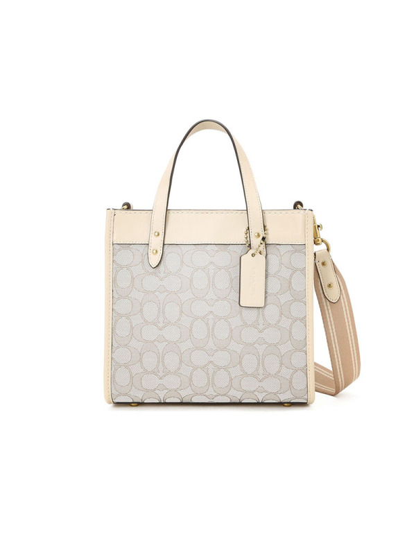 COACH FIELD TOTE TOTE包 LOGO印花 织物拼皮 C3865