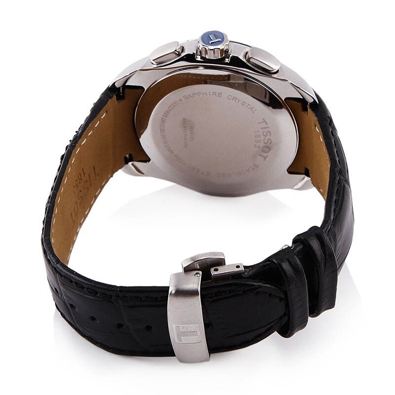 天梭(TISSOT)手表库图系列男士石英表1853运动表 皮带