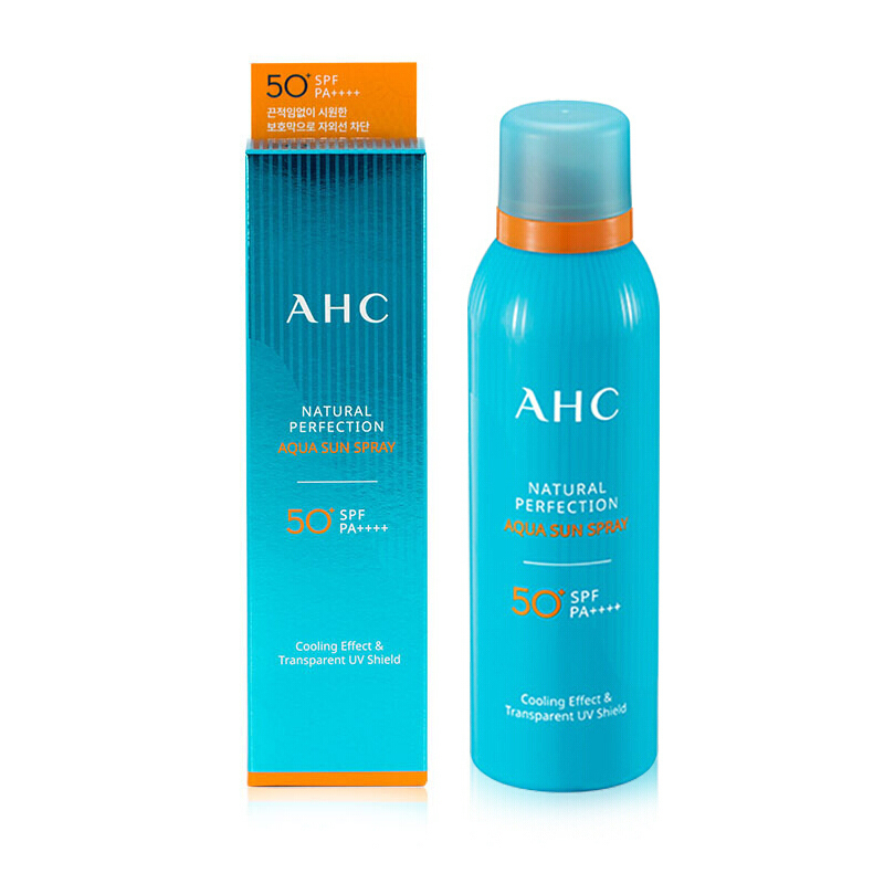 AHC自然水润SPF50 PA++++防晒隔离喷雾180ml保湿补水 清爽防晒 提亮舒缓