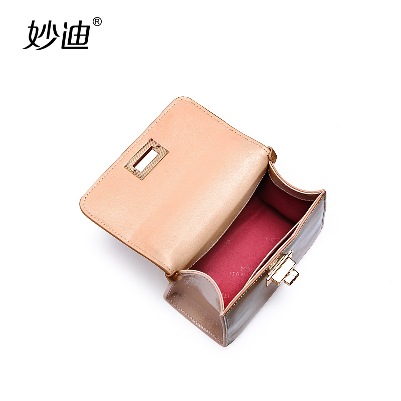 妙迪chic链条包上新迷你小包包百搭漆皮果冻包少女ins斜挎包大版
