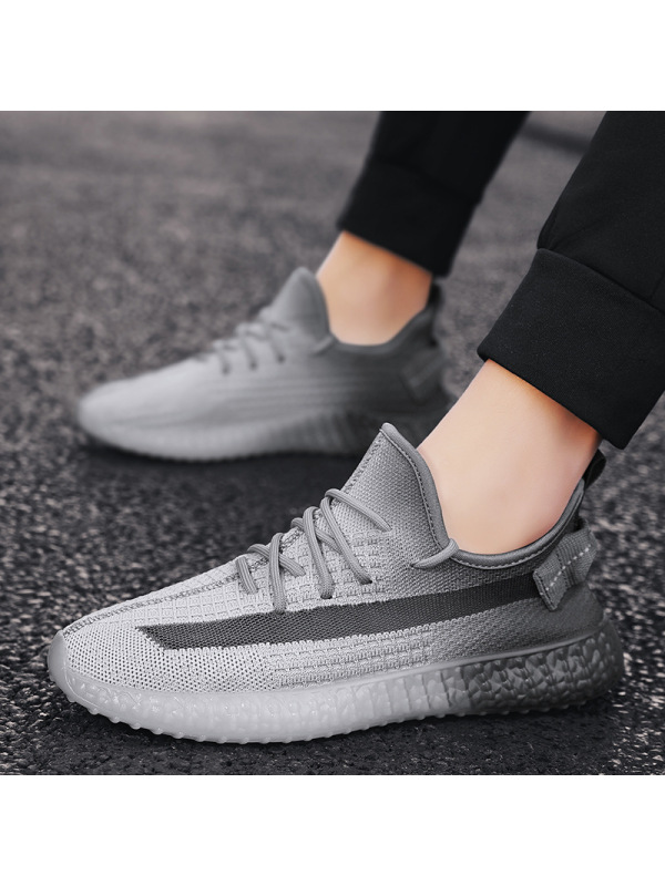 Ceba男鞋夏季新款网红时尚潮流渐变色飞织椰子鞋休闲透气运动男鞋2021