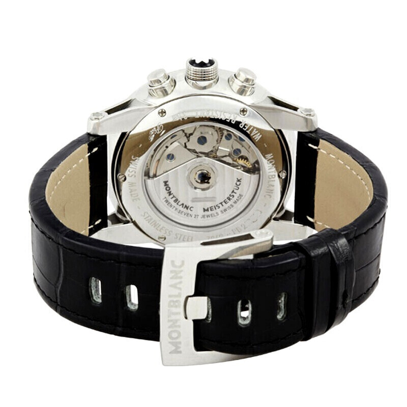 万宝龙montblanc手表时光行者系列皮带自动机械男士手表u0101549