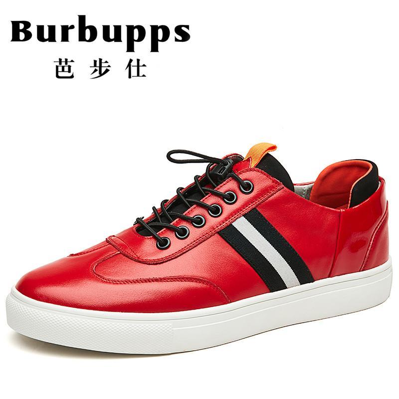 法国品牌芭步仕(Burbupps) 时尚英伦潮流男士真皮休闲鞋