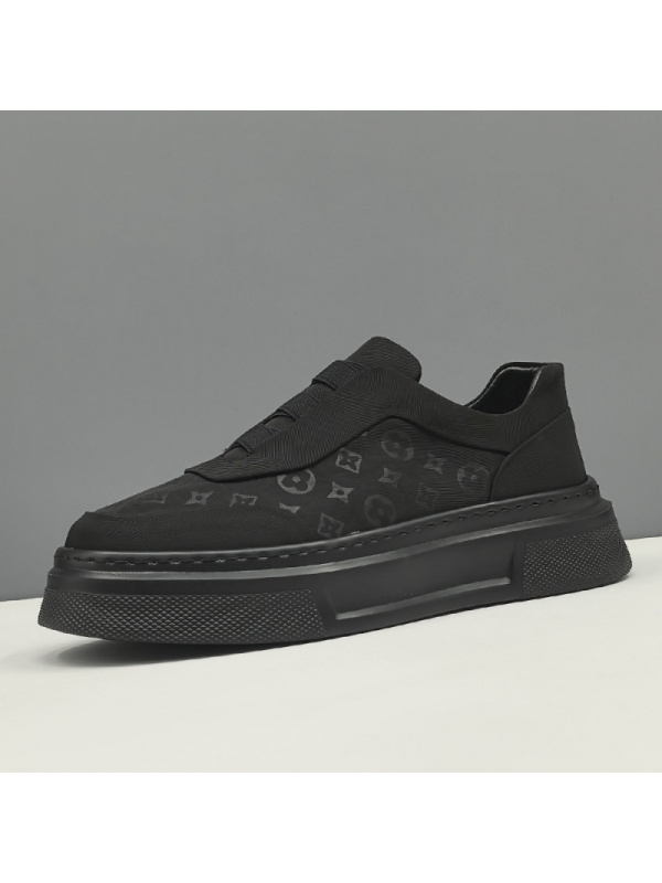 男士夏季冰丝布鞋小众一脚蹬懒人鞋欧洲站男鞋百搭板鞋男款潮鞋男