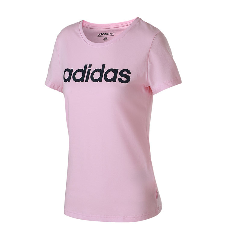 adidas阿迪达斯neo女子短袖t恤基础款休闲运动服dn2500ldn2500粉色