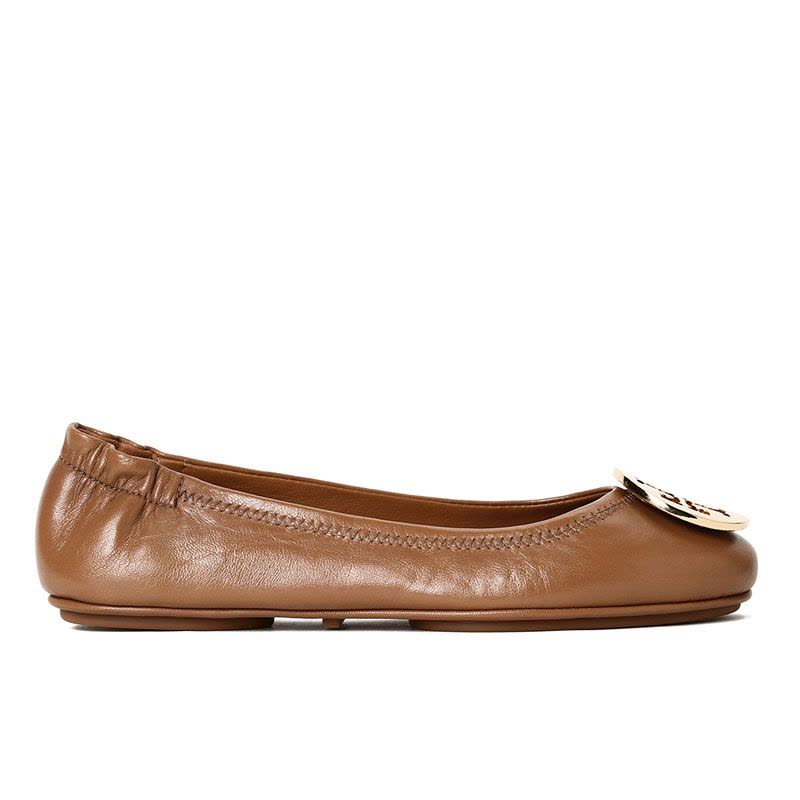 TORY BURCH/汤丽柏琦 女鞋双T标志圆头浅口芭蕾舞平底鞋 32880图片