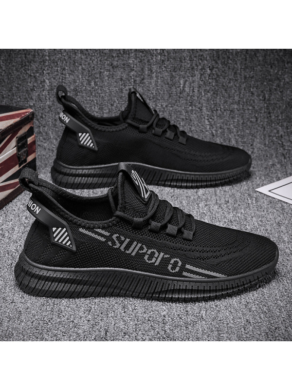 Ceba时尚街头青年穿搭运动鞋飞织透气日常休闲男鞋个性字母椰子鞋2022