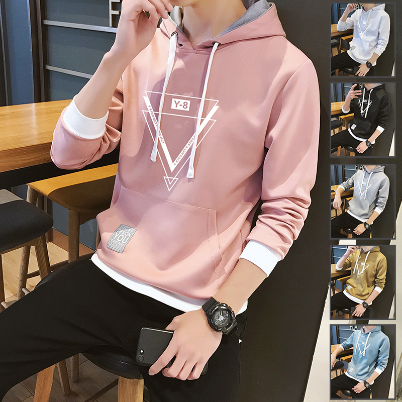 cartelo2020秋季休闲印花卫衣潮流个性百搭男士连帽外套