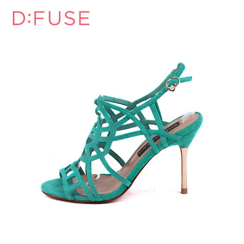 D：Fuse/迪芙斯羊反绒金属凉鞋女鞋子DF52111001_jmd36图片