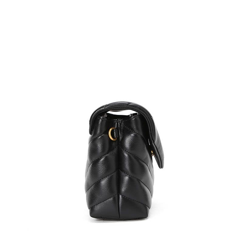 预售 YSL/圣罗兰 LOU LOU 单肩包 超小号 467072 酒红色图片