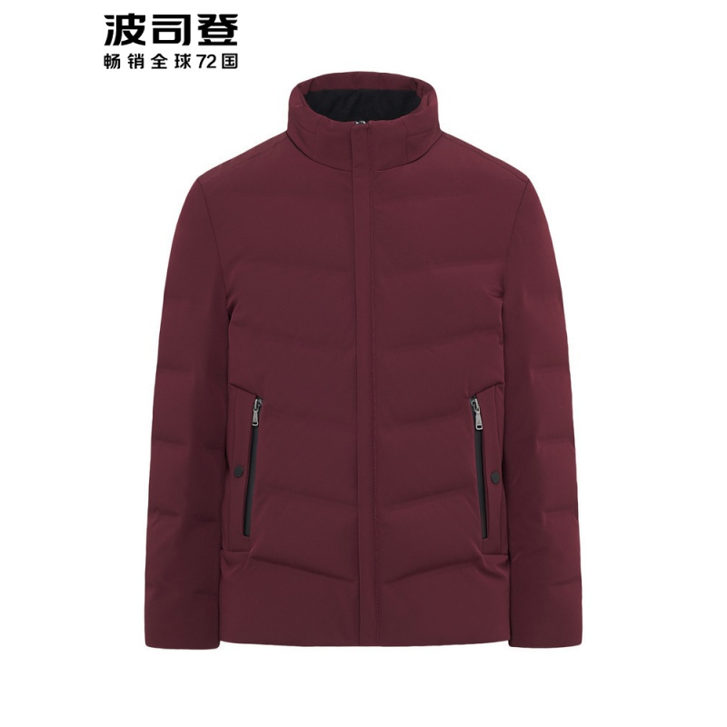 波司登男羽绒服立领休闲短款冬季保暖厚款外套_1
