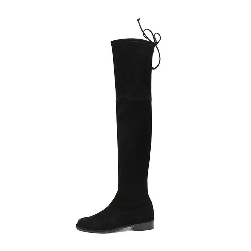 STUART WEITZMAN 斯图尔特·韦茨曼 女士 绒面革过膝靴长靴 LOWLAND