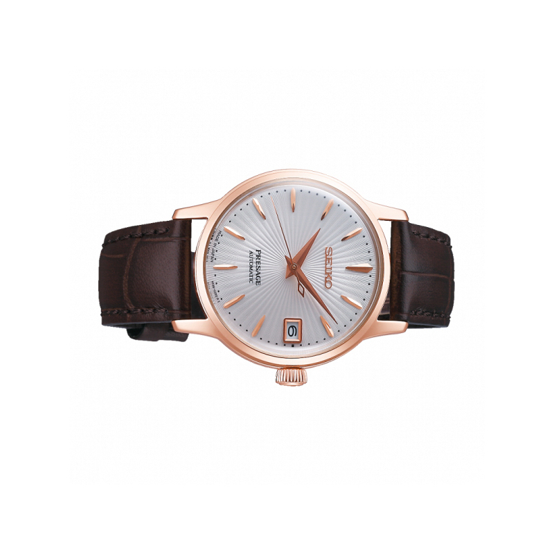精工(SEIKO) 机械表 男 休闲商务皮革男士表SRP852J1