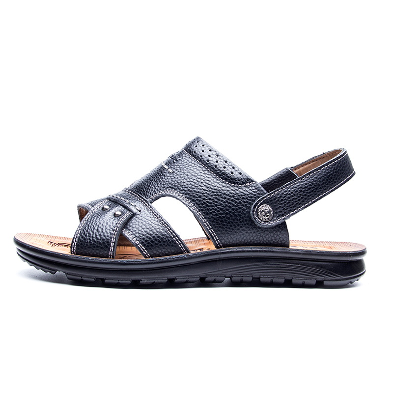 太子龙tedelonenergy凉鞋男士真皮沙滩鞋夏季防滑透气舒适软底户外