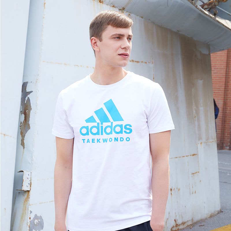 adidas阿迪达斯跆拳道休闲男装圆领运动短袖 速干跑步T恤ADICTT-WBU-1图片