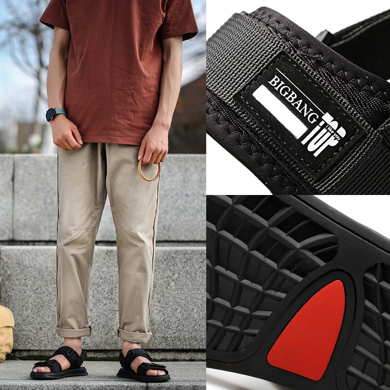 男士凉鞋夏季新款软底沙滩鞋两用外穿潮流越南凉拖鞋男罗马鞋