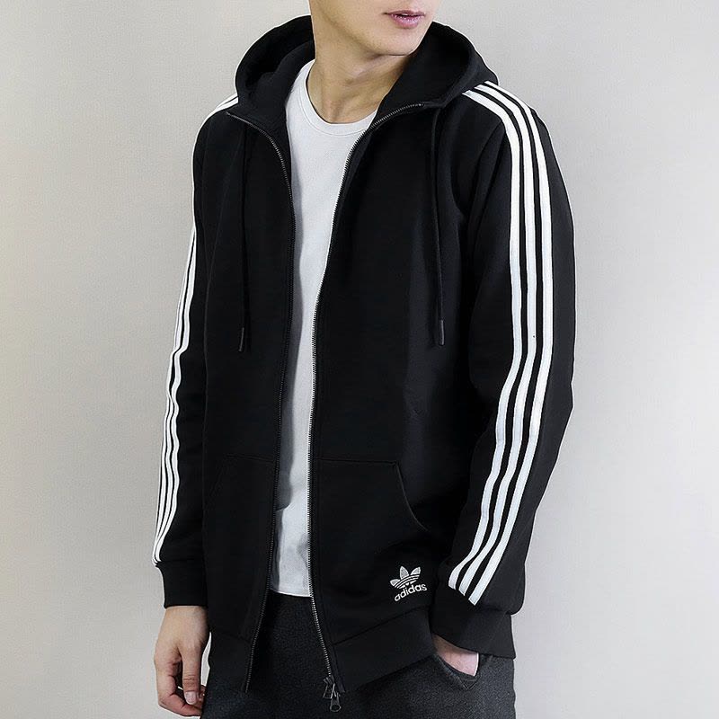 adidasOriginals阿迪三叶草男子运动针织开衫外套-CW5068图片