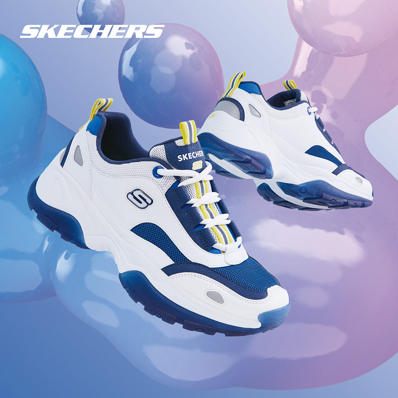 斯凯奇（SKECHER）男士KOZMIKS厚底老爹鞋情侣鞋果冻鞋运动鞋888015
